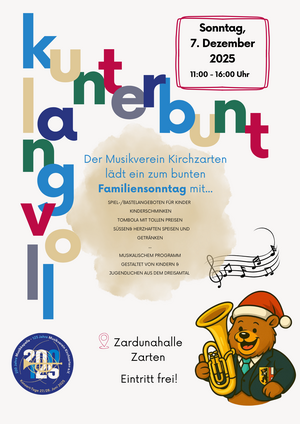 Einladung zum bunten Familiensonntag des Musikvereins Kirchzarten
